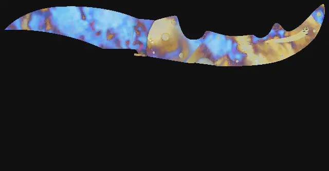 Falchion Knife Case Hardened seed 717 playside