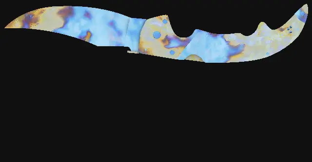 Falchion Knife Case Hardened seed 768 playside