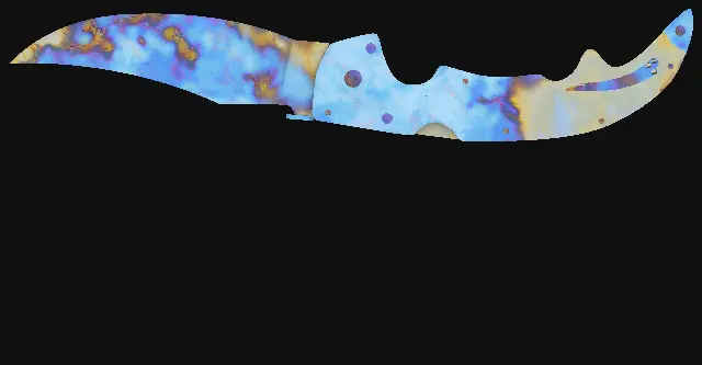 Falchion Knife Case Hardened seed 844 playside