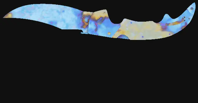 Falchion Knife Case Hardened seed 891 playside