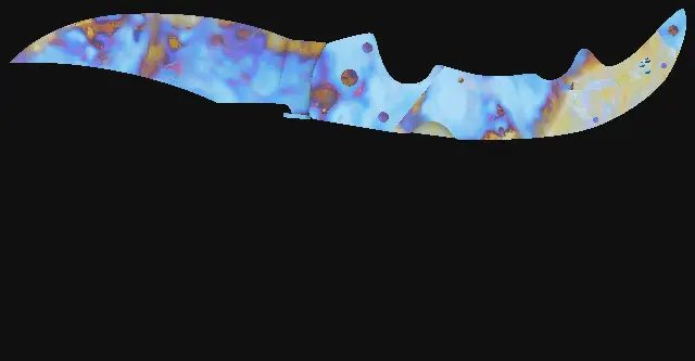 Falchion Knife Case Hardened seed 985 playside