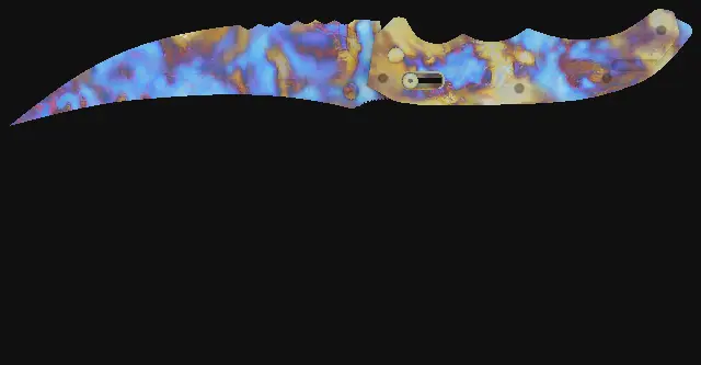 Flip Knife Case Hardened seed 509 playside