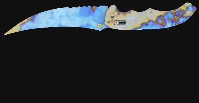 Flip Knife Case Hardened seed 698 playside