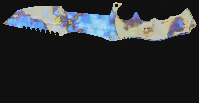 Huntsman Knife Case Hardened seed 153 playside
