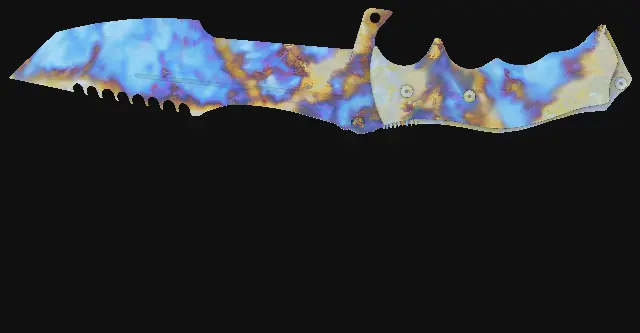 Huntsman Knife Case Hardened seed 194 playside