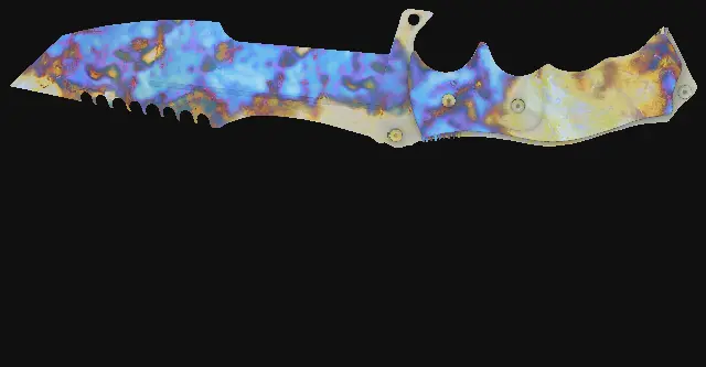 Huntsman Knife Case Hardened seed 263 playside