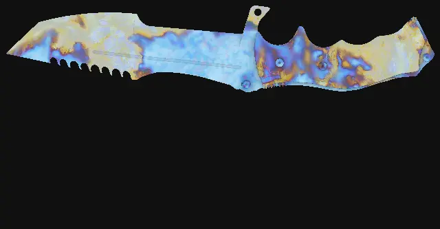 Huntsman Knife Case Hardened seed 428 playside