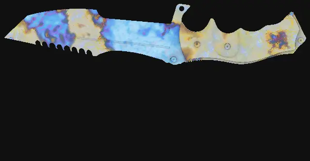 Huntsman Knife Case Hardened seed 464 playside