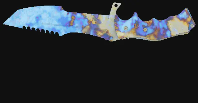 Huntsman Knife Case Hardened seed 494 playside
