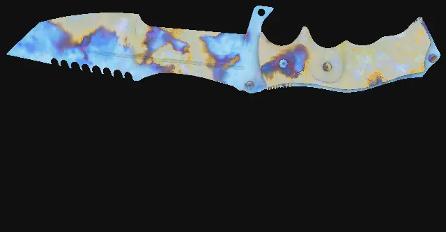 Huntsman Knife Case Hardened seed 497 playside