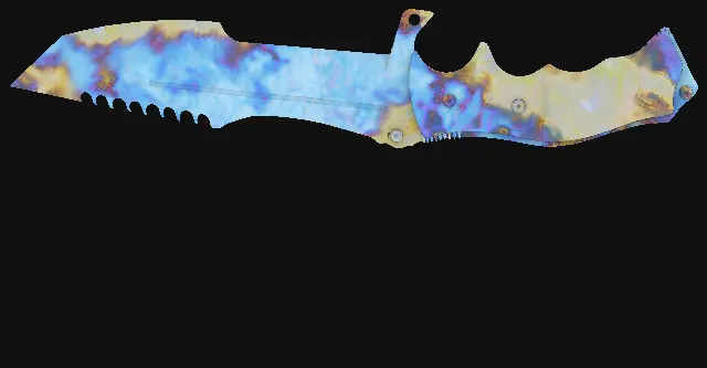 Huntsman Knife Case Hardened seed 618 playside