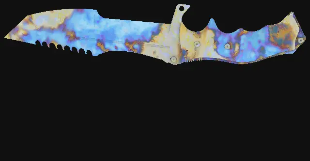 Huntsman Knife Case Hardened seed 629 playside