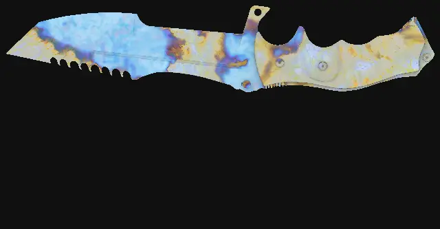 Huntsman Knife Case Hardened seed 638 playside
