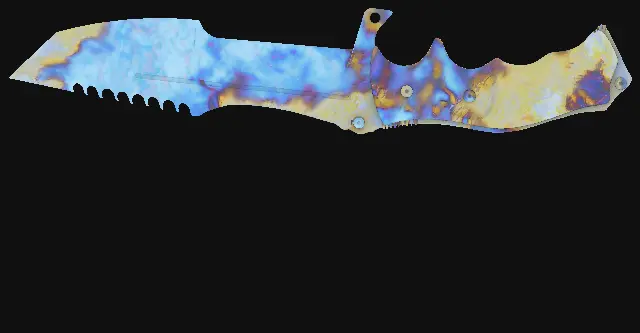 Huntsman Knife Case Hardened seed 652 playside