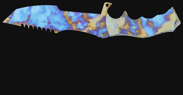 Huntsman Knife Case Hardened seed 694 playside