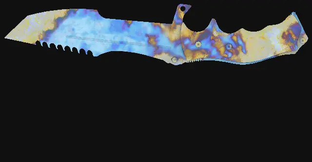 Huntsman Knife Case Hardened seed 702 playside