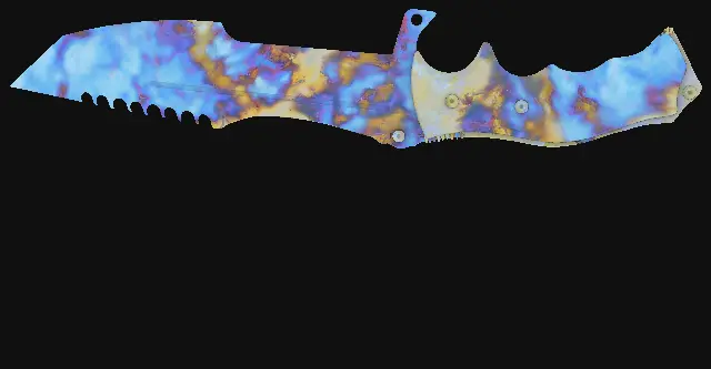 Huntsman Knife Case Hardened seed 711 playside