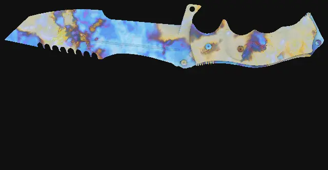 Huntsman Knife Case Hardened seed 72 playside