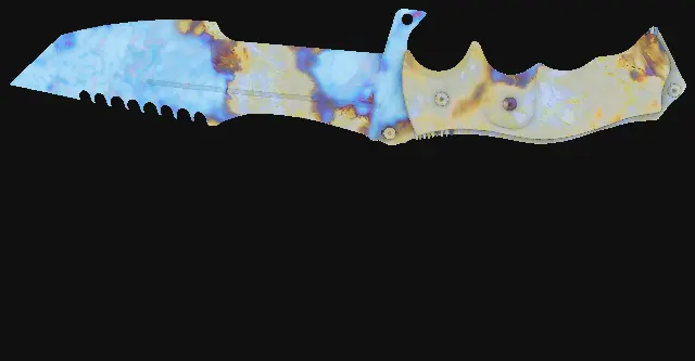 Huntsman Knife Case Hardened seed 721 playside
