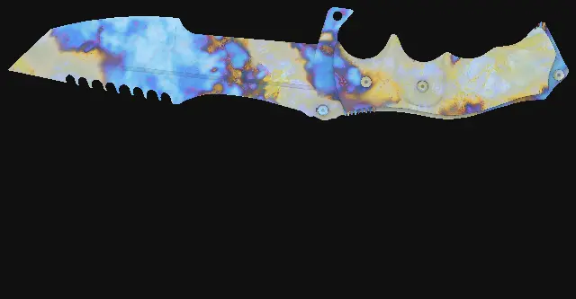 Huntsman Knife Case Hardened seed 749 playside
