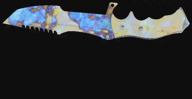 Huntsman Knife Case Hardened seed 782 playside