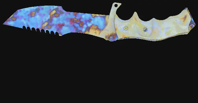 Huntsman Knife Case Hardened seed 800 playside