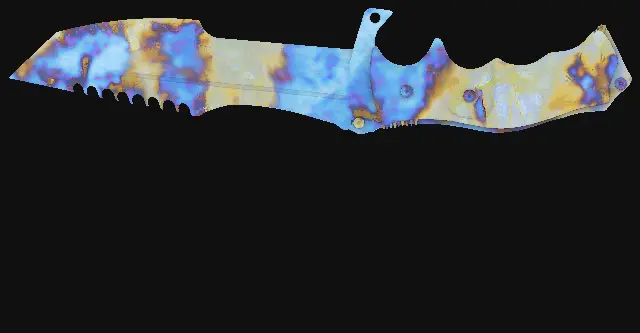 Huntsman Knife Case Hardened seed 804 playside