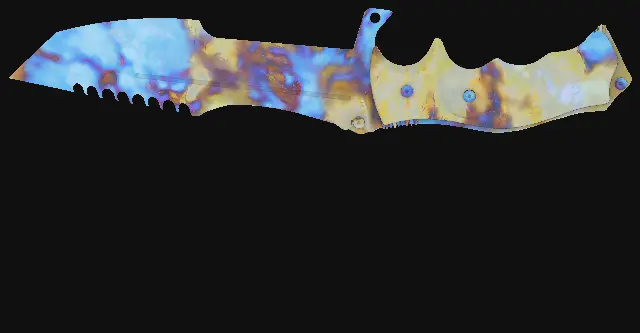Huntsman Knife Case Hardened seed 809 playside