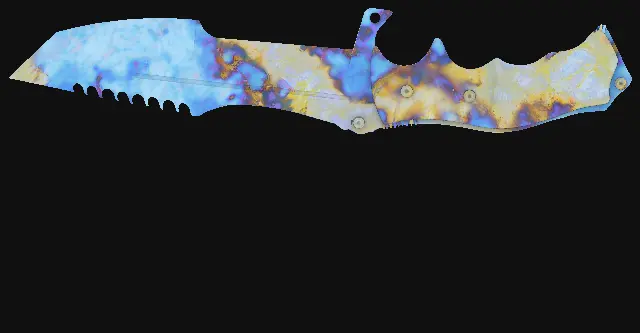 Huntsman Knife Case Hardened seed 891 playside