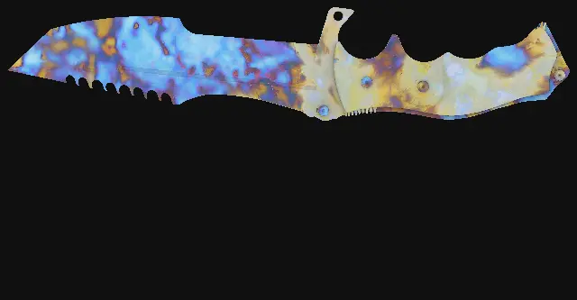 Huntsman Knife Case Hardened seed 907 playside