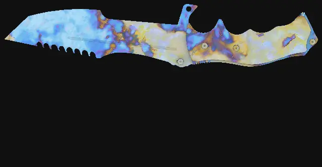 Huntsman Knife Case Hardened seed 917 playside