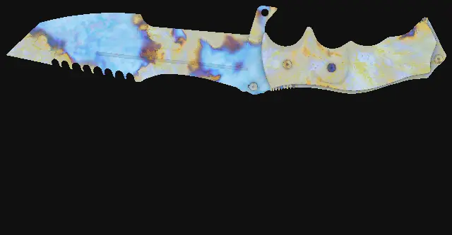 Huntsman Knife Case Hardened seed 919 playside