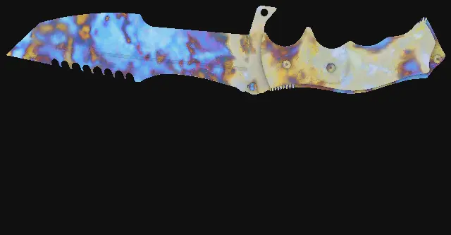 Huntsman Knife Case Hardened seed 98 playside