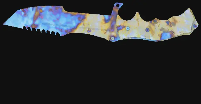 Huntsman Knife Case Hardened seed 985 playside
