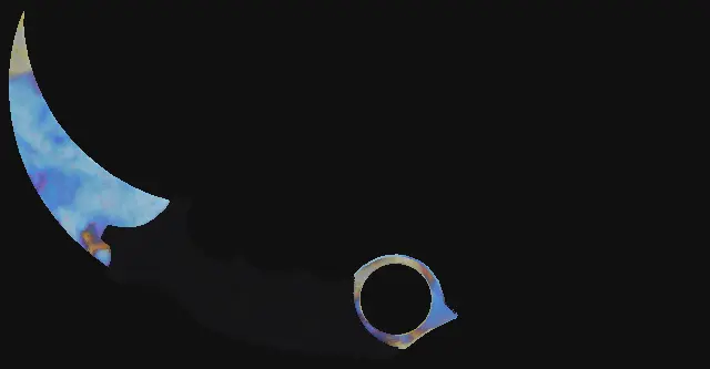 Karambit Case Hardened seed 375 playside