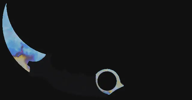 Karambit Case Hardened seed 4 playside