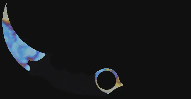 Karambit Case Hardened seed 580 playside