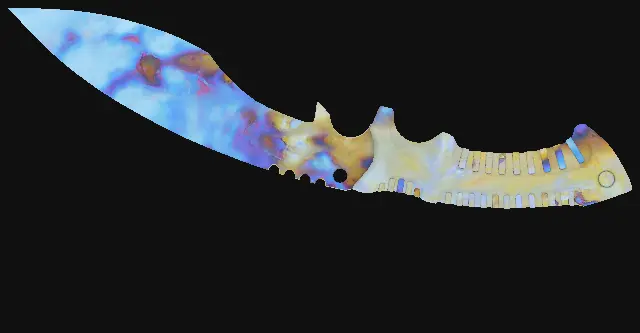 Kukri Knife Case Hardened seed 194 playside