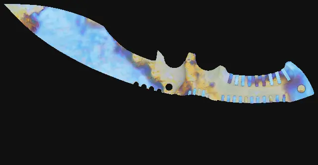 Kukri Knife Case Hardened seed 283 playside
