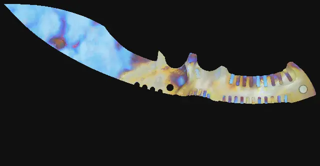 Kukri Knife Case Hardened seed 332 playside