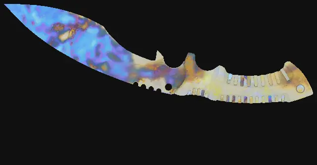 Kukri Knife Case Hardened seed 362 playside