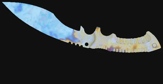 Kukri Knife Case Hardened seed 407 playside