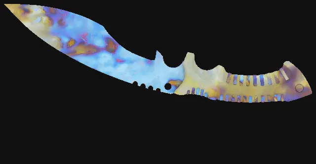 Kukri Knife Case Hardened seed 43 playside