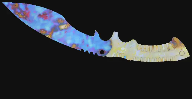 Kukri Knife Case Hardened seed 478 playside