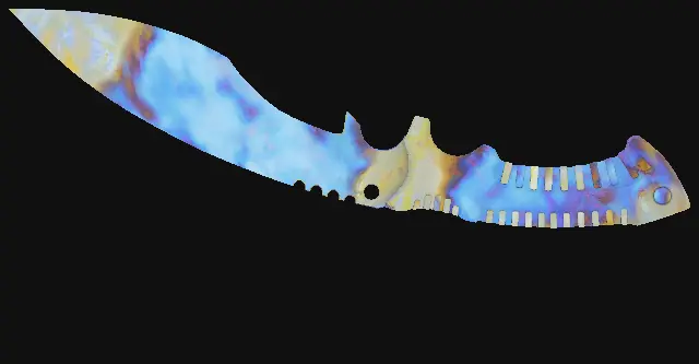 Kukri Knife Case Hardened seed 499 playside
