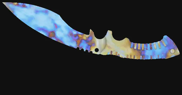 Kukri Knife Case Hardened seed 515 playside