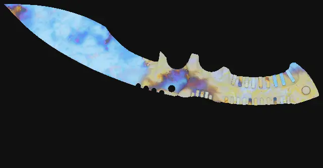 Kukri Knife Case Hardened seed 638 playside