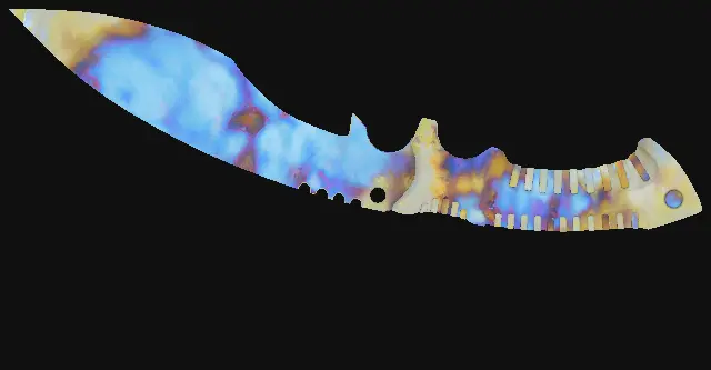 Kukri Knife Case Hardened seed 655 playside