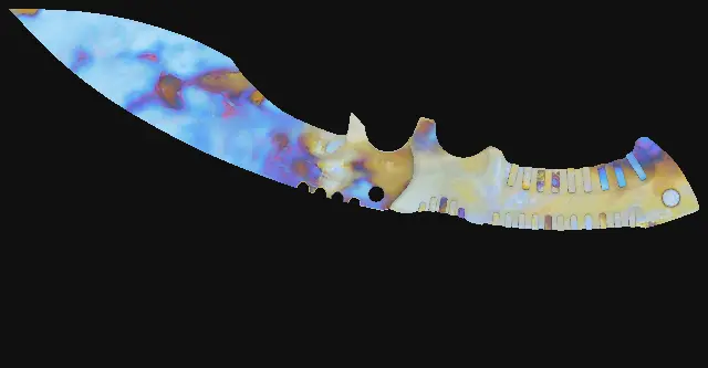 Kukri Knife Case Hardened seed 694 playside
