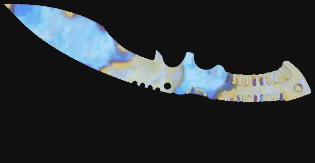 Kukri Knife Case Hardened seed 74 playside
